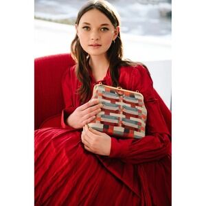 Authentic Mark Cross Handwoven Rare The Susanna Bag